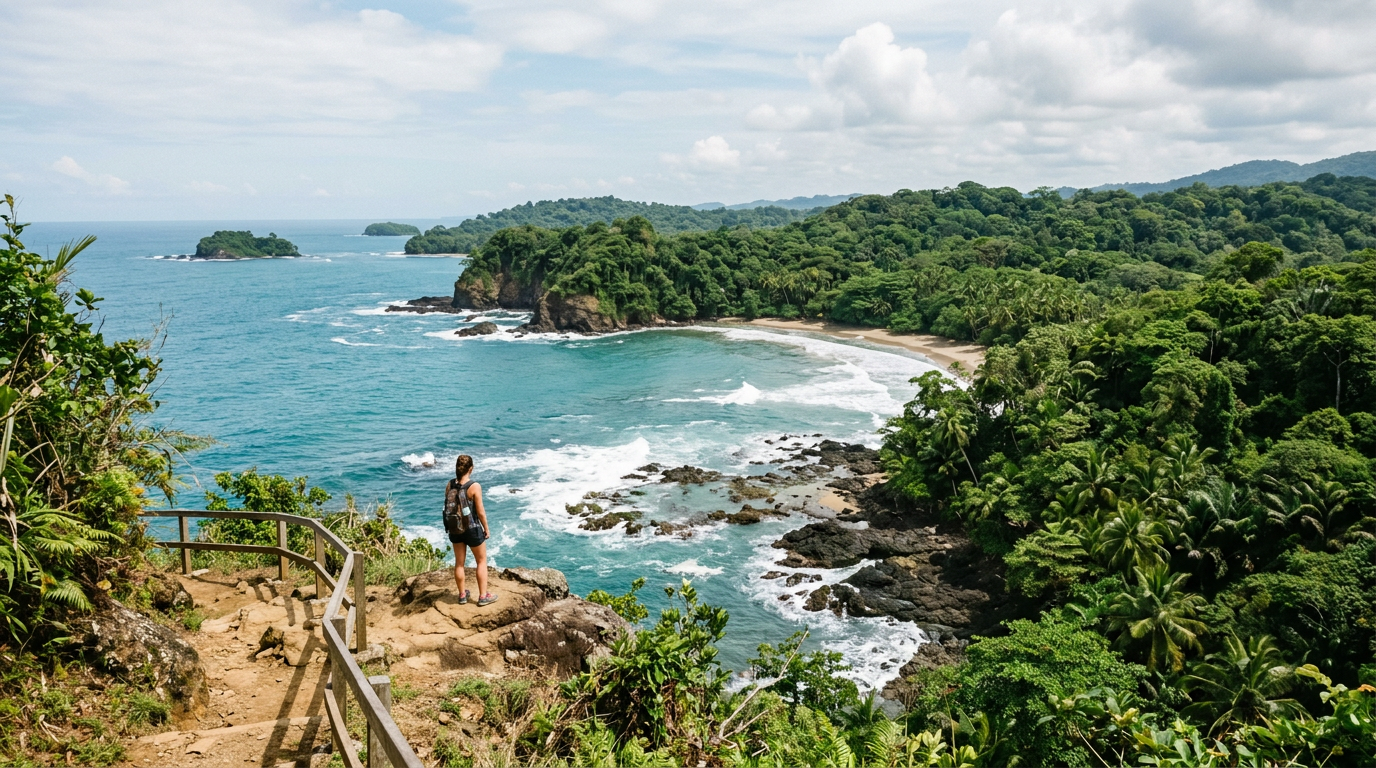 Vista de Manzanillo en el Caribe Sur de Costa Rica