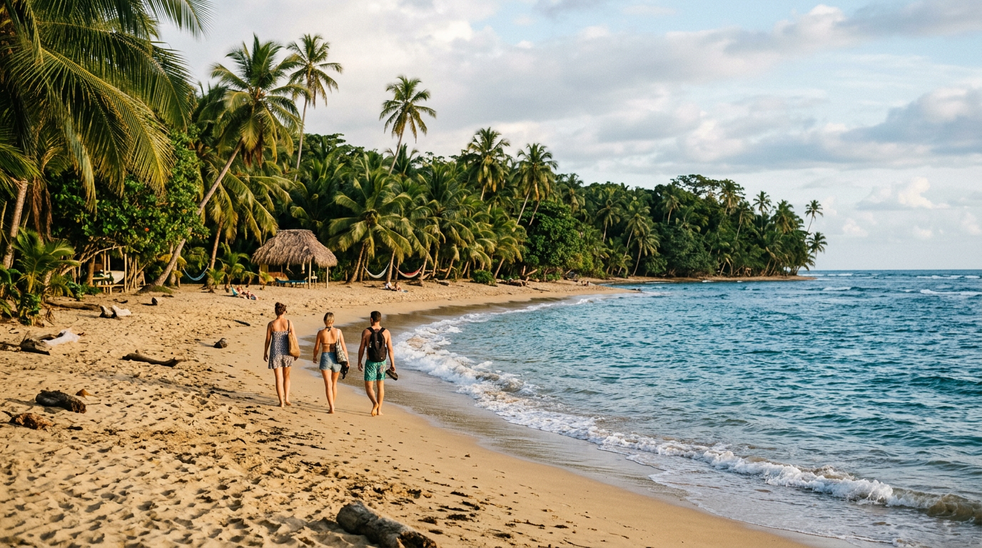 Playa de Puerto Viejo en el Caribe Sur de Costa Rica