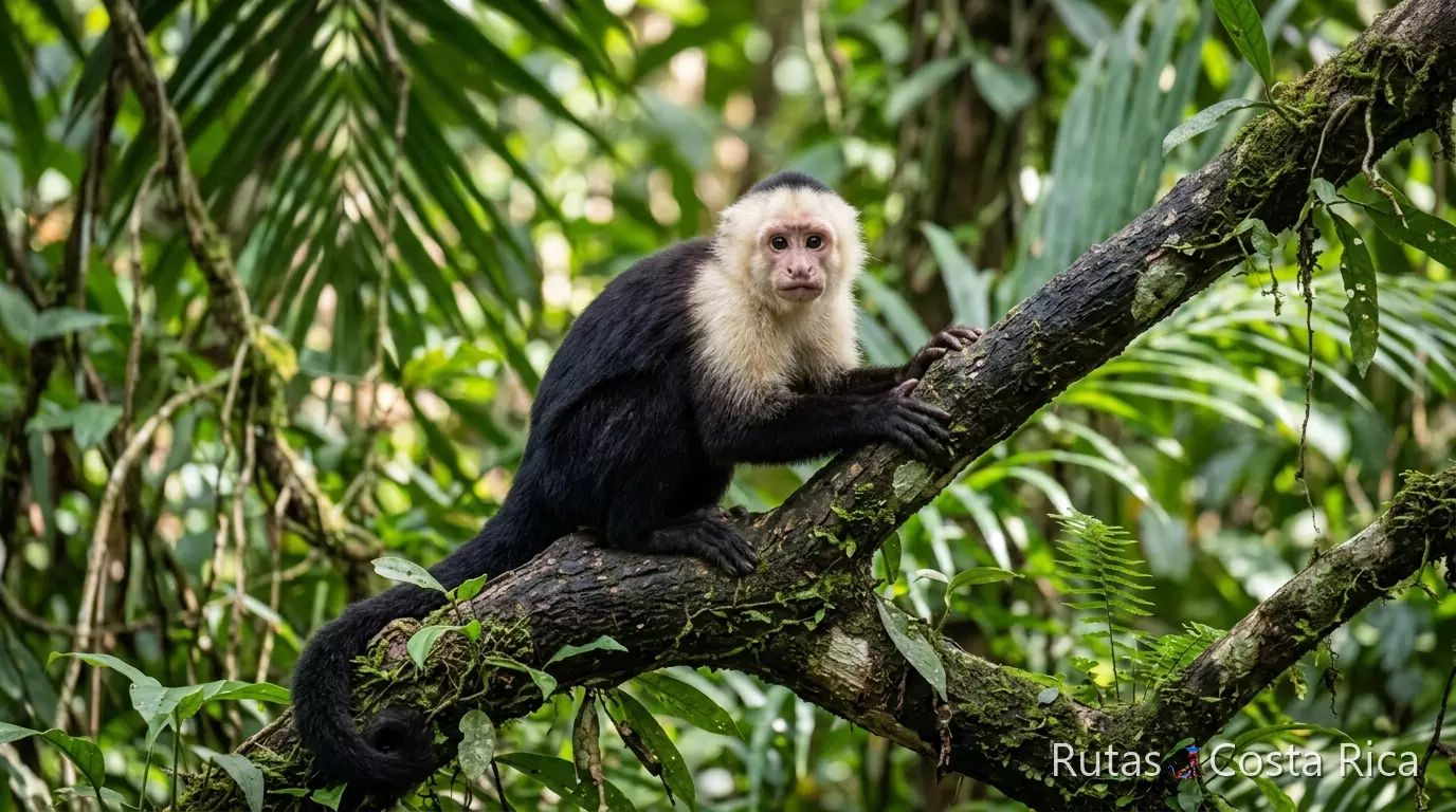 Mono capuchino en Manuel Antonio, Costa Rica