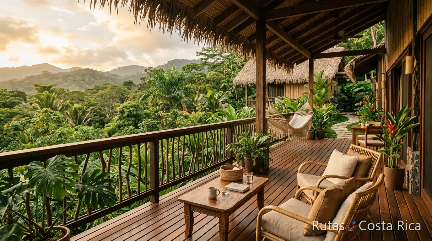 Alojamiento rodeado de naturaleza en Costa Rica para un viaje de presupuesto medio o cómodo