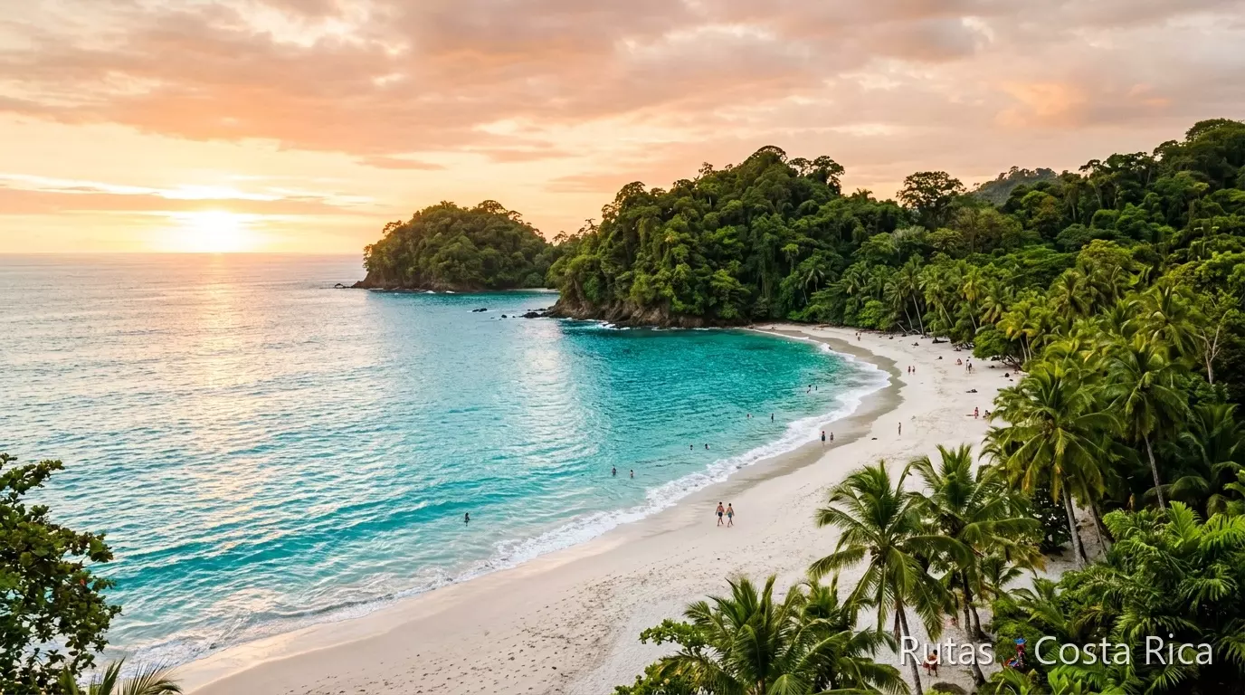 Playa y selva tropical del Parque Nacional Manuel Antonio en Costa Rica Playa y selva tropical del Parque Nacional Manuel Antonio en Costa Rica
