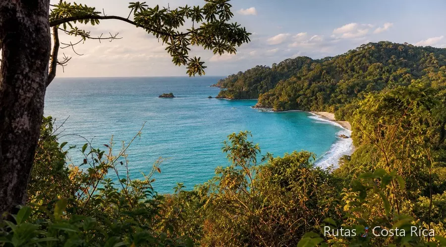 Viajar a Costa Rica en enero, vista al Pacífico entre la selva de Manuel Antonio Viajar a Costa Rica en enero, vista al Pacífico entre la selva de Manuel Antonio